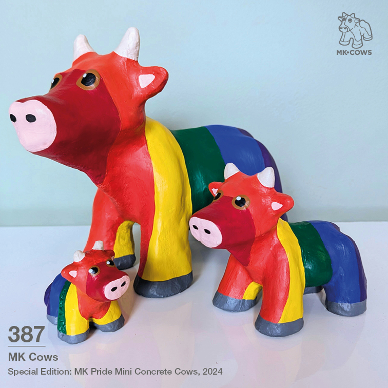 Special Edition: MK Pride Mini Concrete Cows, 2024 