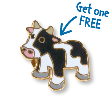 MK Cows Lapel Pin