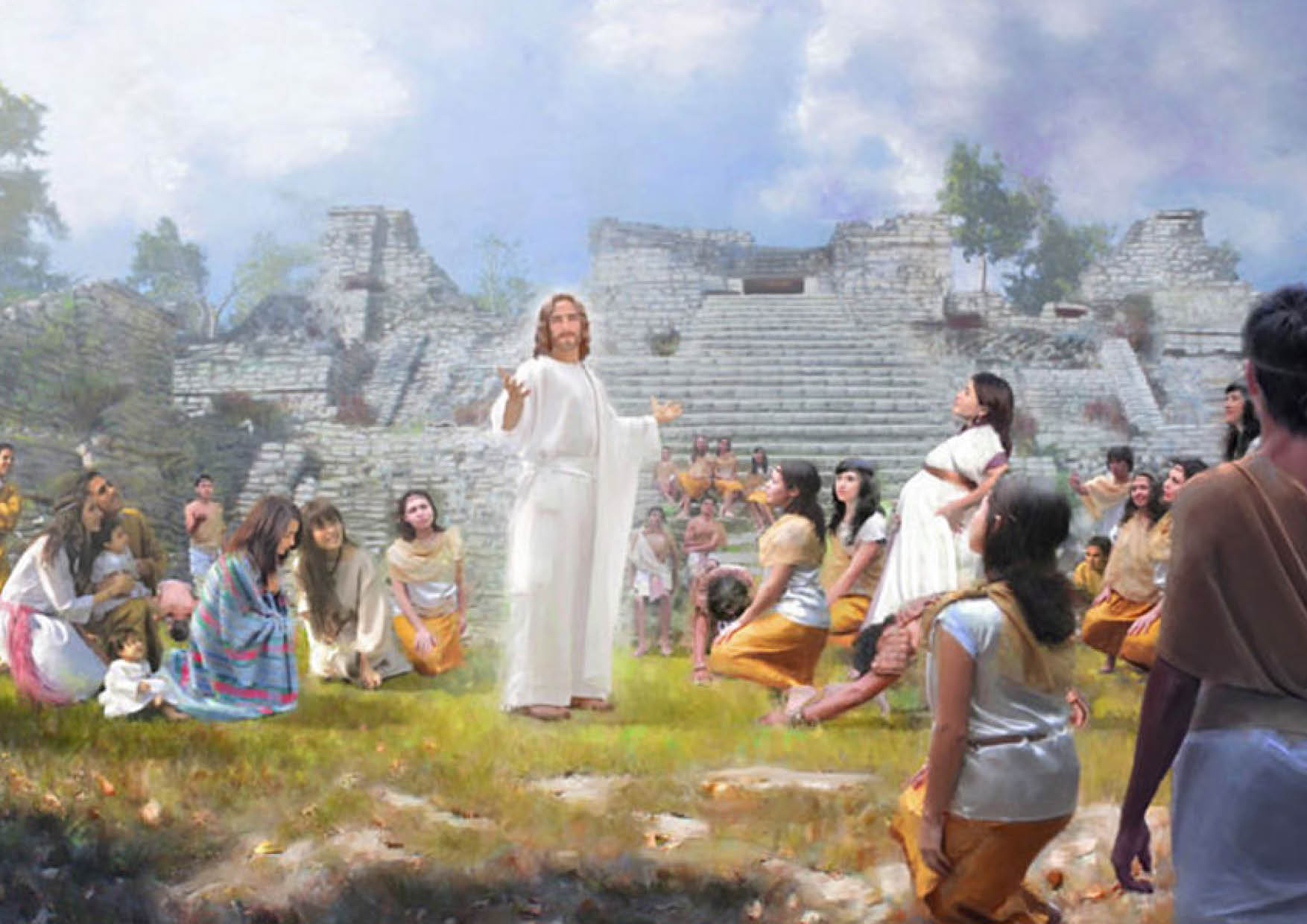 Christ appears to the Nephites