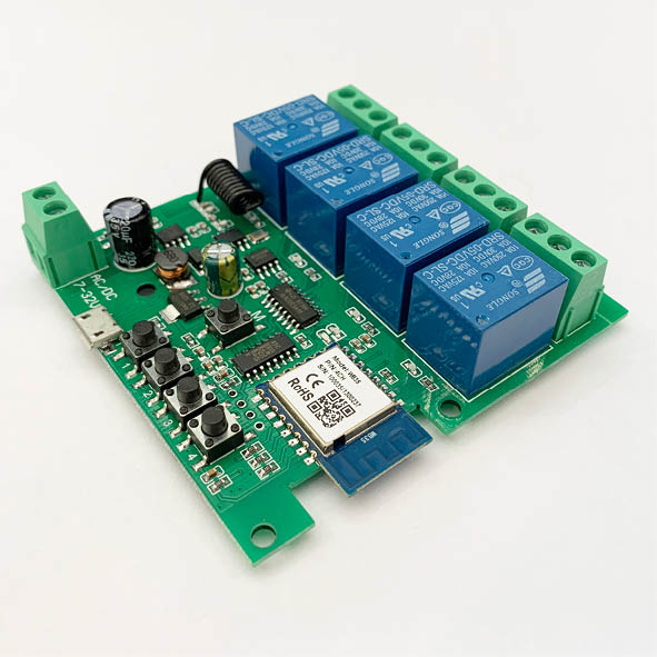 Tuya Four Relay Controller PCB